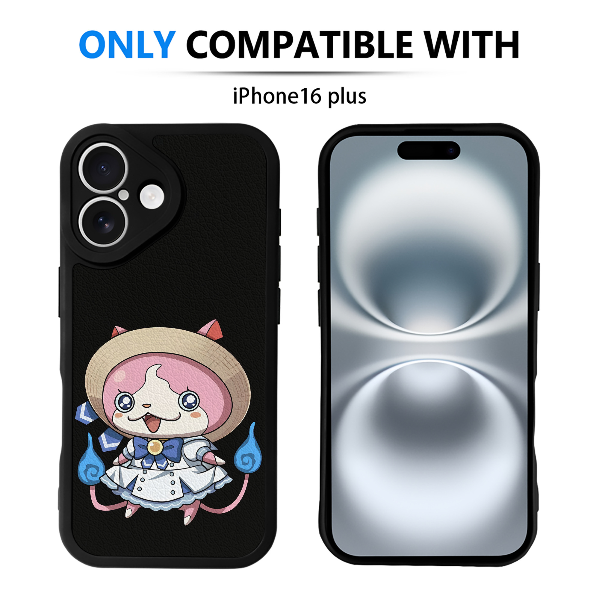 （画像用） 妖怪ウォッチ Yo-kai Watch 【iPhone 16シリーズ対応】シリコンスマホケース（レザー調） 材質：シリコン